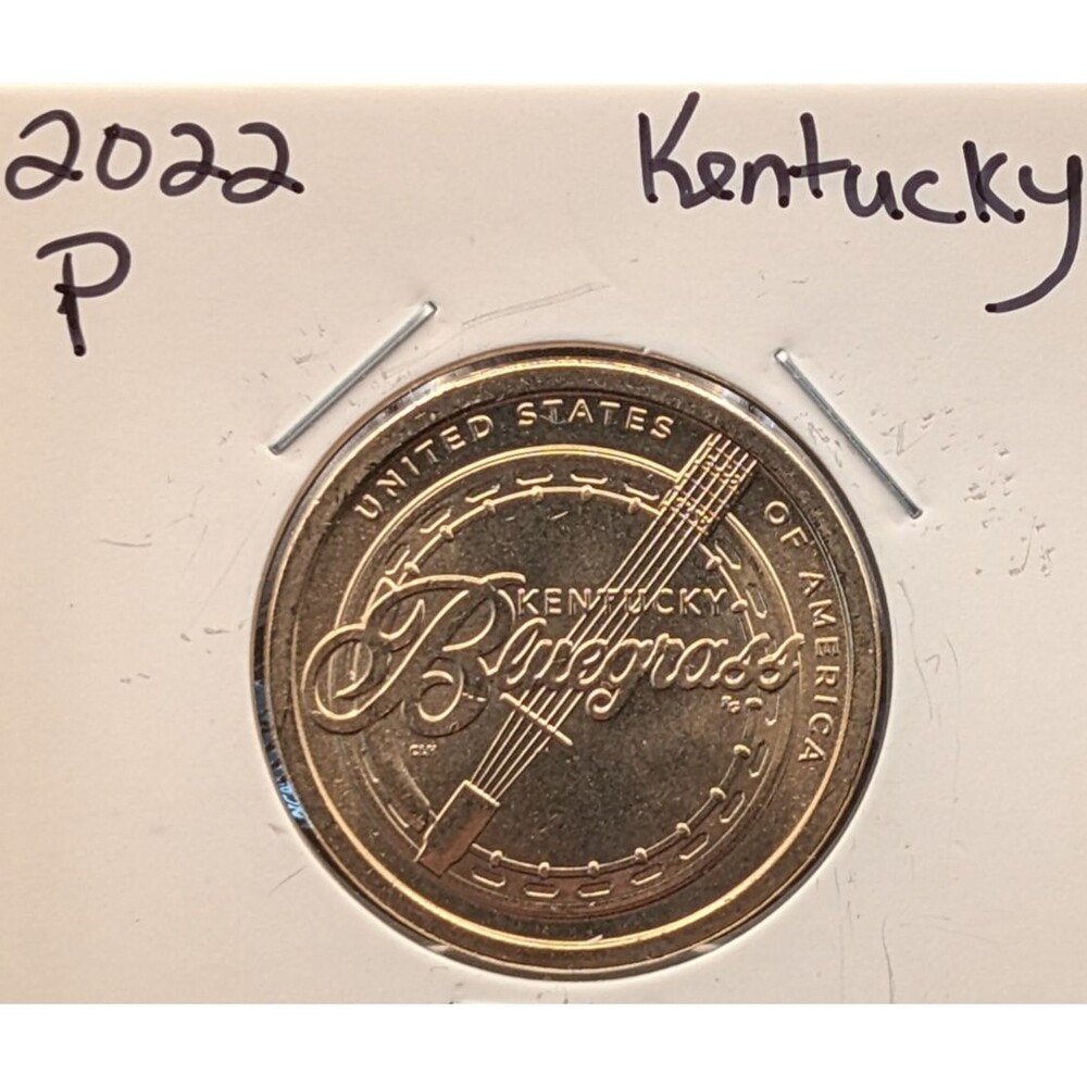 2022‑P Kentucky Innovation Dollar – Bluegrass Banjo Design